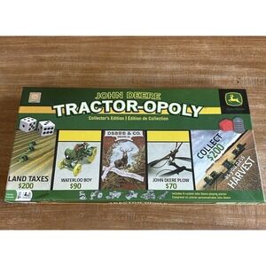 JOHN‎ DEERE TRACTOR-OPOLY Monopoly Collector's Edition Tractoropoly Game Board D